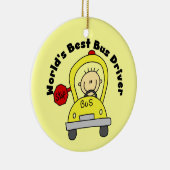World’s Best Bus Driver Keramik Ornament (Rechts)