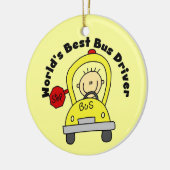 World’s Best Bus Driver Keramik Ornament (Links)