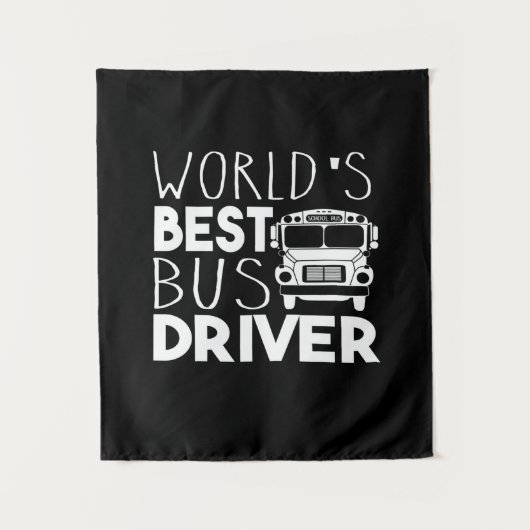 World’s Best Bus Driver Wandteppich (Vorderseite)
