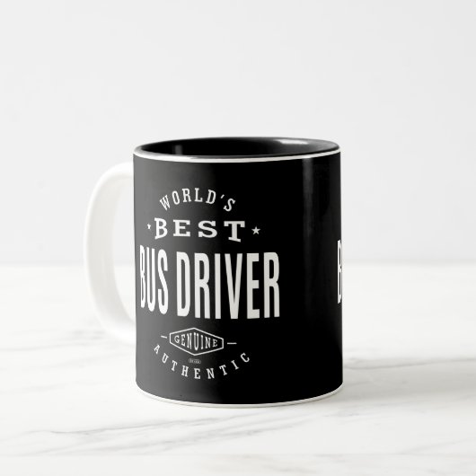 World’s Best Bus Driver Zweifarbige Tasse (Vorderseite Links)
