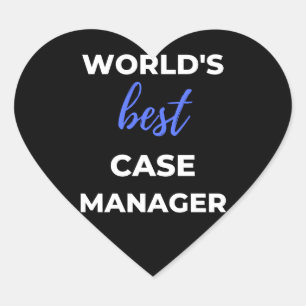 World’s Best Case Manager Herz-Aufkleber