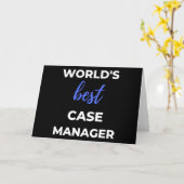 World’s Best Case Manager Karte (Gelbe Blume)