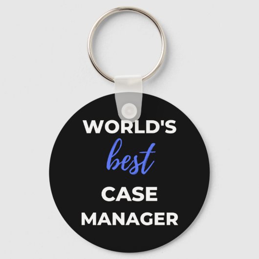 World’s Best Case Manager Schlüsselanhänger (Vorderseite)
