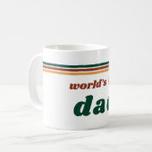 World’s Best Dad Mug | Retro 70s Father’s Day Gift Kaffeetasse (Vorderseite Links)