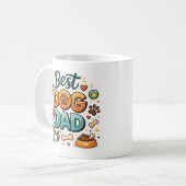 World’s Best Dog Dad | Custom Father’s Day Kaffeetasse (Vorderseite Links)