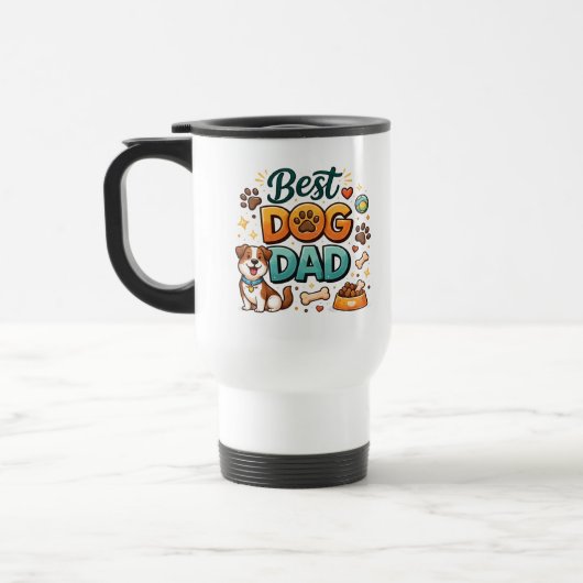 World’s Best Dog Dad | Custom Father’s Day Reisebecher (Links)