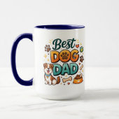 World’s Best Dog Dad | Custom Father’s Day Tasse (Links)