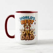 World’s Best Dog Dad | Custom Father’s Day Tasse (Links)