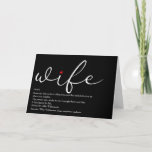 World’s Best Ever Wife Definition Chic Script Karte<br><div class="desc">Personalisieren Sie für Ihre besondere Ehefrau,  um ein einzigartiges Geschenk für Geburtstage,  Jahrestage,  Hochzeiten,  Weihnachten oder jeden Tag,  den Sie gewollt,  um zu zeigen,  wie viel sie für Sie bedeutet. Ein perfekter Weg,  ihr zu zeigen,  wie phantastisch sie jeden Tag ist. Entwickelt von Thisisnotme©</div>