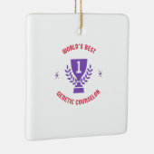 World’s best genetic counselor keramikornament (Rechts)