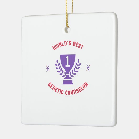 World’s best genetic counselor keramikornament (Links)