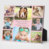 World’s Best Grandma Foto Klebemasse Pink Fotoplatte (Seite)