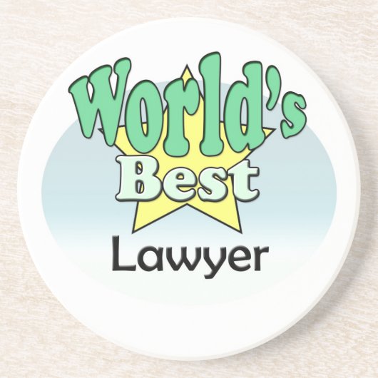 World’s best Lawyer Getränkeuntersetzer (Vorne)