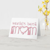 World’s Best Mom Karte (Gelbe Blume)