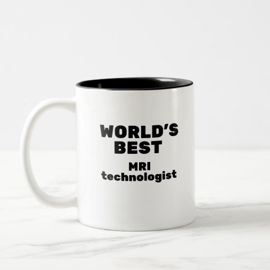 World’s Best MRI Technologist Zweifarbige Tasse (Links)