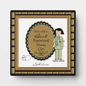 World’s Best Nurse Female Platte Fotoplatte (Vorderseite)