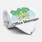 World’s best Office Manager Krawatte (Gerollt)