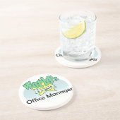 World’s best Office Manager Sandstein Untersetzer (Seite)