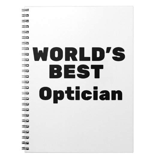 World’s Best Optician Notizblock (Vorderseite)