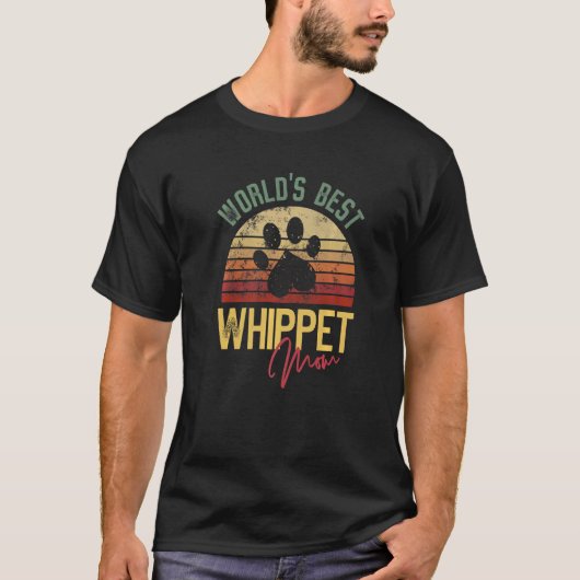 World´s Best Whippet Mom T-Shirt (Vorderseite)