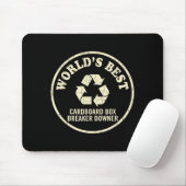 World’s Cardboard Box Breaker Funny Recycling Hero Mousepad (Mit Mouse)