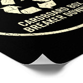 World’s Cardboard Box Breaker Funny Recycling Hero Poster (Ecke)