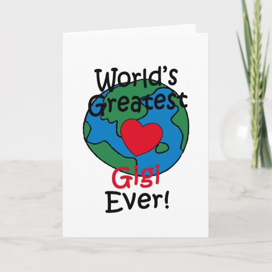 World’s Greatest Gigi Heart Karte (Vorderseite)
