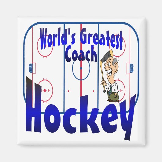 World’s Greatest Hockey Coach Magnet (Vorne)