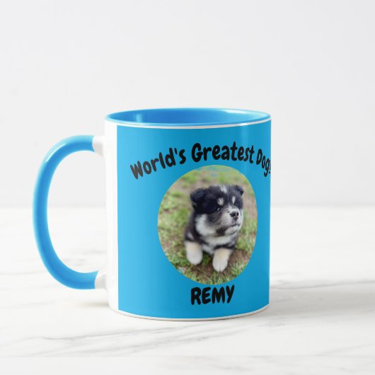 World’s Greatest Pet Custom Photo & Name Gift Mug Tasse (Links)
