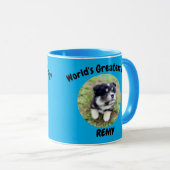 World’s Greatest Pet Custom Photo & Name Gift Mug Tasse (VorderseiteRechts)