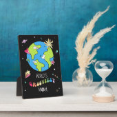 World’s Grooviest Mom Retro Plaque                 Fotoplatte (Seite)