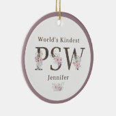 World’s Kindest  PSW Floral Christmas Keramik Ornament (Rechts)