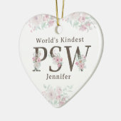 World’s Kindest PSW Floral Christmas Keramik Ornament (Links)
