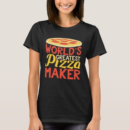World s largest pizza baker T-Shirt (Vorderseite)