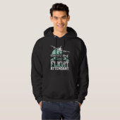 World s most fantastic flight attendant  stewardes hoodie (Vorne ganz)