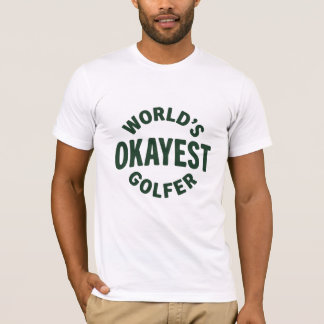World’s Okayest Golfer Vintage Golf Humor T-Shirt