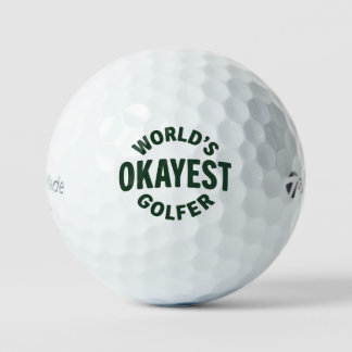 World’s Okayest Golfer Vintage Pro Shop Style Golfball