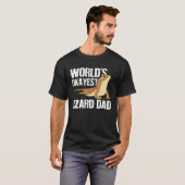 World s Okayest Lizard Dad Pet Bearded Dragon Rep T-Shirt (Vorne ganz)