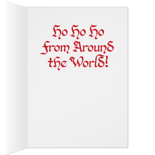 World Santa Claus Card (Innen (Rechts))