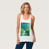 World Sea grass Day Tank Top (Vorderseite Vollansicht)