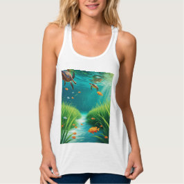World Sea grass Day Tank Top