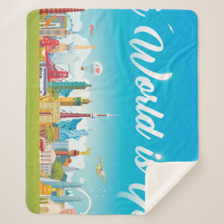 World Sehenswürdigkeiten: Reisen Vintages Set Sherpadecke