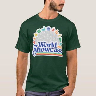 World Showcase Retro-Stil Epcot-Kunstwerk von Kell T-Shirt