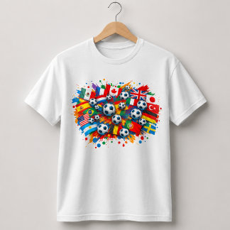 World Soccer 2026 USA Flag T-Shirt | Fußball-Fan