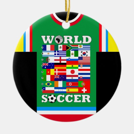 World Soccer Flags Jersey Ornament (Vorne)