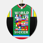World Soccer Flags Jersey Ornament (Links)