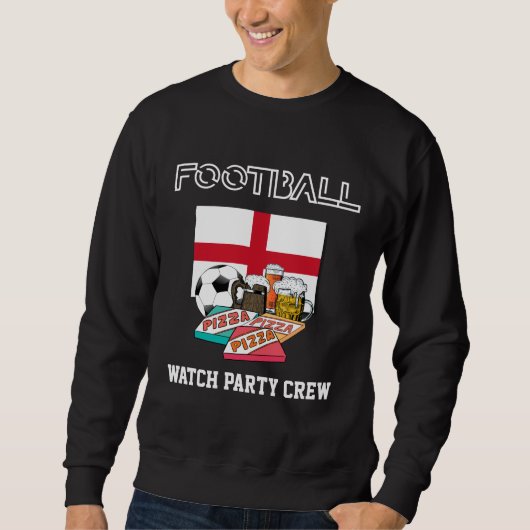 WORLD SOCCER Football Beer Pizza ENGLAND Sweatshirt (Vorderseite)