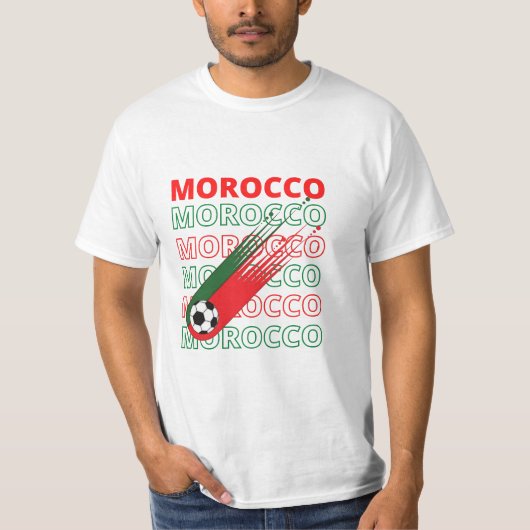 World Soccer Marokko Vintag T-Shirt (Vorderseite)