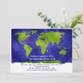 World Studies Abschluss/Weggehen Party lädt ein Einladung (Stehend Vorderseite)