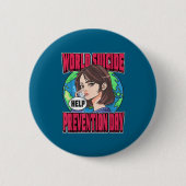 World Suicide Prevention Day Awareness September 1 Button (Vorderseite)